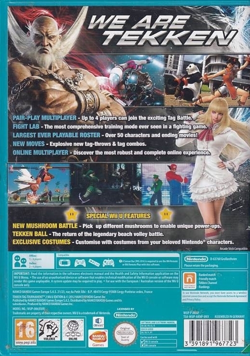 Tekken Tag Tournament 2 Wii U Edition - Nintendo WiiU (B Grade) (Genbrug)
